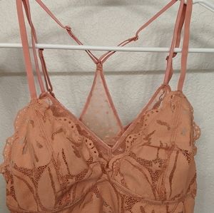NWT Aerie Peach Bralette - Medium
